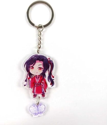Tian Guan Ci Fu Acrylic Keychain Car Cute Anime Heaven Officials Blessing Key Chain Women Pendant Key Holder Charm Decoration Accessories Clothing Novelty and More Multicolor in Saudi Arabia
