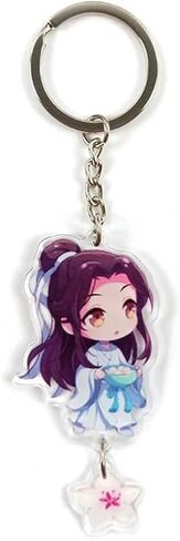 Tian Guan Ci Fu Acrylic Keychain Car Cute Anime Heaven Officials Blessing Key Chain Women Pendant Key Holder Charm Decoration Accessories Clothing Novelty and More Multicolor in Saudi Arabia