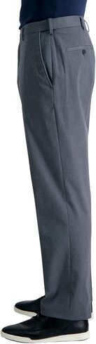 Haggar mens Big-tall Premium No Iron Khaki Classic-fit Expandable-waist Flat-front dress pants, British Khaki, 60W x 30L US in Saudi Arabia
