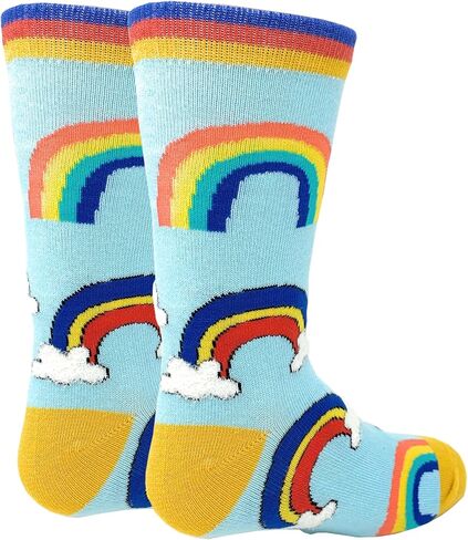 Kids Novelty Funny Cute Crew Socks, Crazy Silly Cool Cotton Dress Socks for Boys and Girls in Saudi Arabia