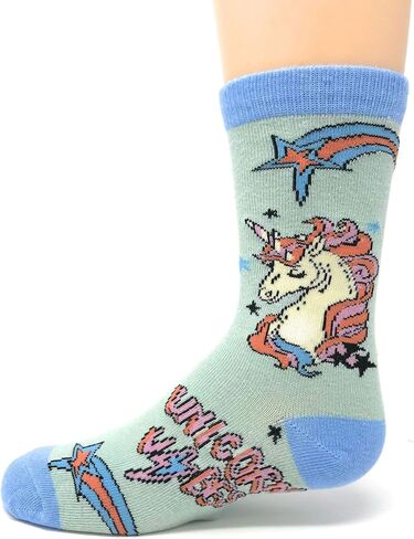 Kids Novelty Funny Cute Crew Socks, Crazy Silly Cool Cotton Dress Socks for Boys and Girls in Saudi Arabia