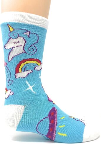 Kids Novelty Funny Cute Crew Socks, Crazy Silly Cool Cotton Dress Socks for Boys and Girls in Saudi Arabia