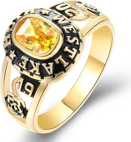 Ccjcinata Customized Sterling Silver high school ladies class rings for girls Collection Fully Personalized for women personalized Christmas Gifts Christmas present for daughter in Kuwait