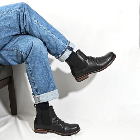 Men's Chelsea Boots Casual Dress Boots Ankle Slip On Boots in Saudi Arabia