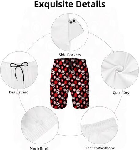 Mens Swim Trunks with Mesh Lining,Quick Dry Big Tall Board Shorts Swimsuit Beach Pants Swimwear Bathing Suits in Saudi Arabia