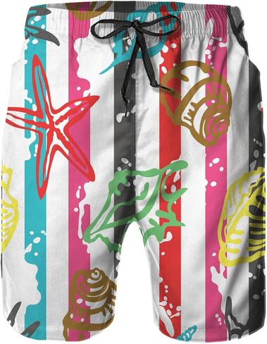 Mens Swim Trunks with Mesh Lining,Quick Dry Big Tall Board Shorts Swimsuit Beach Pants Swimwear Bathing Suits in Saudi Arabia
