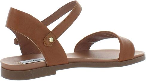 Steve Madden Women's DINA Flat Sandal, tan Leather, 7 in Saudi Arabia