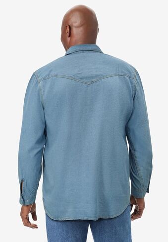 KingSize Boulder Creek Men's Big & Tall Western Snap Front Shirt in Kuwait