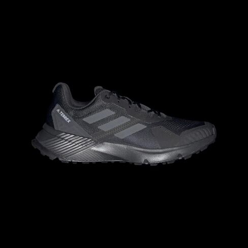 adidas mens Terrex Soulstride Trail Running Shoe, Black/Carbon/Grey, 10 US in Saudi Arabia