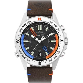 Timex Men's Expedition North Tide-Temp-Compass 43mm TW2V21800JR Quartz Watch Green/Black/Natural, أخضر/أسود/طبيعي, حزام in Kuwait