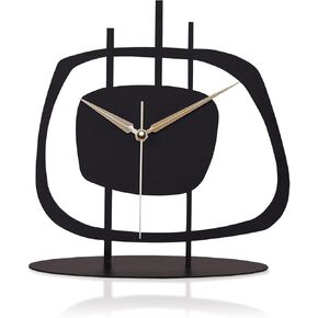 Desk Clock for Living Room, Desk Clock for Office, Bedside, Kitchen, Mantel Clock - Battery Operated Silent Non-Ticking - Decorative Tabletop Clocks