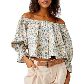 Free People Womens James Smock Chambray Combo MD (Women's 8-10) One Size