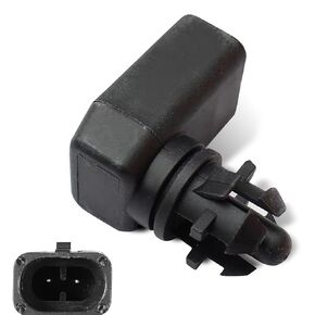 1 PC Ambient Air Temperature Sensor, Car Outside Temperature Sensor, OEM#25775833, Compatible with Buick, Chevrolet, Cadillac, GMC Sierra 3500 HD 2007-2014 (Black)