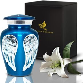 جرة صغيرة للرماد النساء والرجال - جرة الحرق الصغيرة للرماد البشري - جرة صغيرة لأمي وأبي - تذكارات تذكارية لأحبائهم (أحمر ، صغير)