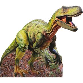 4 أقدام من العمر الحجم ديناصور من الورق المقوى ستاندوب قطع ديناصور ديكورات حفلة عيد ميلاد Tyrannosaurus props pvc cutout jurassic موضوع الحفلة الدعائم للحيوان الجوراسي لوازم المواضيع