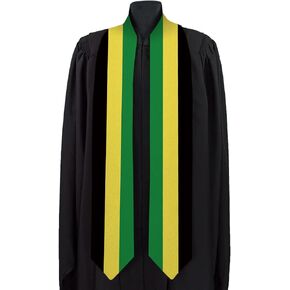 Jamaica Graduation Sash National Graduation Sash/Stole International Study Abroad Unisex Country Flag Graduation Sash (Jamaica)