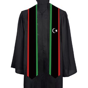 Libya Country flags Graduation Stole scarf class of Graduation Sash Unisex Adult for Study Aboard International Students gifts