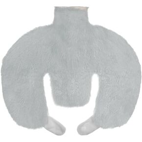 U Shaped Hot Water Bottle 1L Hot Water Bag with Detachable Cover Soft Plush Neck Warmer for Neck Shoulder Abdomen, Back