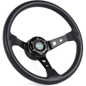 RASTP Deep Dish Steering Wheel With Short Hub Adapter Boss Kit For Honda Civic EK