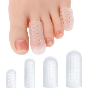16 Pcs Gel Toe Protectors, Silicone Toe Caps Protectors for Women and Men Toe Covers Guards Sleeves for Pain Relief Shoes Cushions for Blisters and Corns