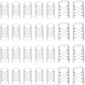 Giantree 28 Pcs Silicone Toe Protectors, Anti-Friction Gel Toe Covers, Clear Covers with Perforations, Breathable Gel Big Toes Cover, Soft Little Toes Cover for Blisters, Calluses, Pain Relief