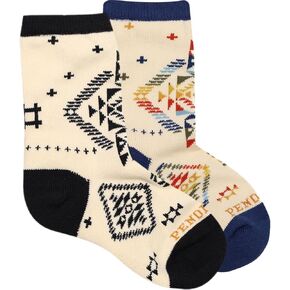 Pendleton Kids Wild Blooms 2-Pack Socks | صندوق الهدايا | جوارب طاقم القطن الشباب