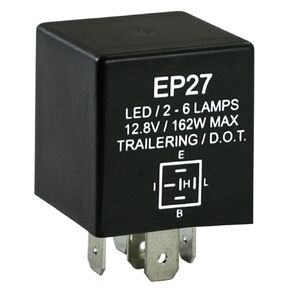 5 Pin LED Turn Signal Flasher Relay FL27 EP27 LED Flasher Relay Compatible with Ford, Dodge, Chevrolet