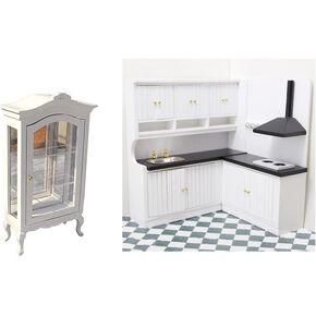 Kitchen Cabinet Set and Mirror Shelf