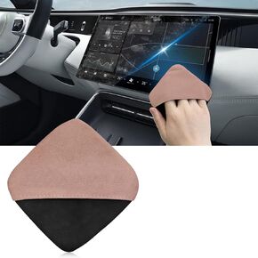 Car Screen Cleaner, 4.13"×4.13" Square Microfiber Touch Screen Cleaning Wipes Cleaner Cloth, Auto Interior Dashboard Display Cleaning Pad Cleaning Tool Kit for Tesla, Mercedes Benz (Blue)