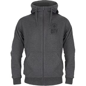 Manchester City FC Official Soccer Gift Mens Fleece Zip Hoody Grey 3XL in Kuwait