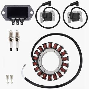 Stator For Kohler CV22S CV23S CV25 CH18 CH20 CH22 CH23 CH25 CV18 CV19 CV20 CV22 K181 K482 K241 K301 K341 Ignition Coil 24 584 45-S 237878-S 15/20 AMP W/Voltage Regulator