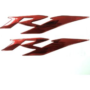 Red 3D Logo Emblem Sticker Decal Polish Gloss Raise Up Compatible with Yamaha YZF R1