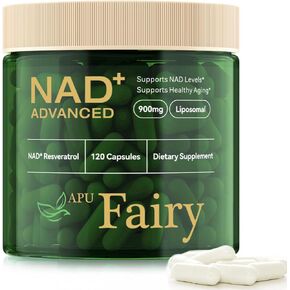 NAD Supplement,NMN Supplement,Extra Strength NMN Alternative Liposomal,Boost NAD & Resveratrol + for Women & Men,Energy Anti-Aging,Cell Regeneration,120 Capsules (Pack of 1)