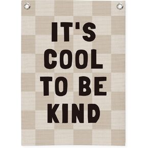 Classroom Wall Decor, Cool Kids Read Books Linen Canvas Banner, Read Corner, Book Lover Gift, Kids Wall Decor, School Library Wall Hanging Flag Banner,Playroom Reading Room 18x25 Inch