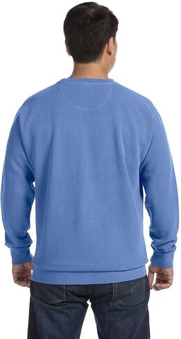 Comfort Colors 9.5 Oz. Garment-Dyed Fleece Crew (1566)- Flo Blue,Large in Kuwait