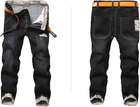 Men's Vintage Ripped Hip Hop Jeans Distressed Side Pocket Stretch Denim Pants Patches Slim Fit Harem Jean Trousers in Kuwait