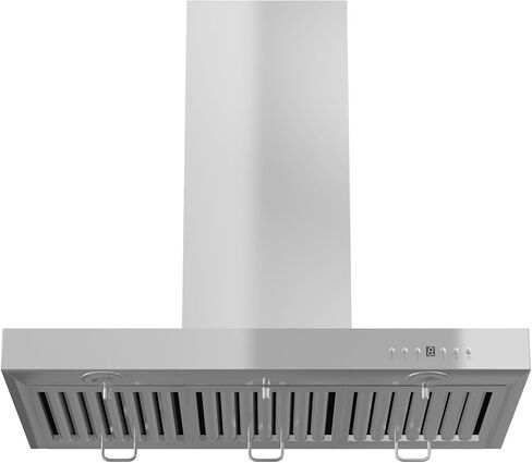 ZLINE 36" Convertible Vent Wall Mount Range Hood in Stainless Steel with Crown Molding (KECRN-36) in Kuwait