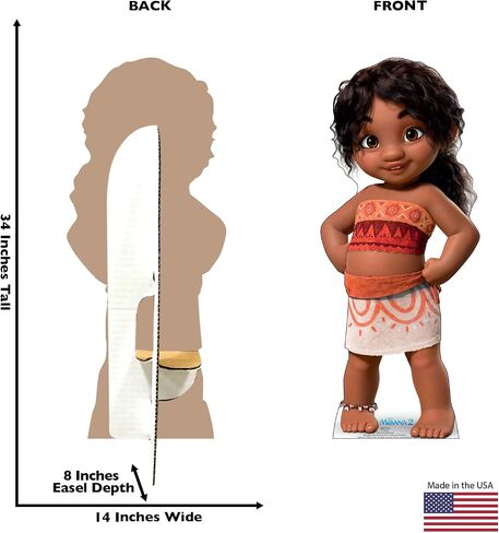 Cardboard People Maui & Kotu Life Size Cardboard Cutout Standup - Disney's Moana 2 (2024 Film) in Kuwait