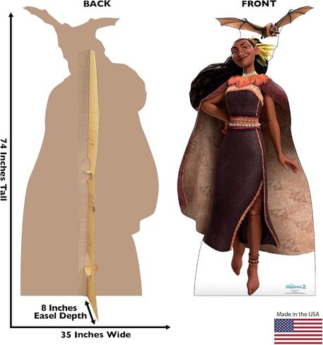 Cardboard People Maui & Kotu Life Size Cardboard Cutout Standup - Disney's Moana 2 (2024 Film) in Kuwait