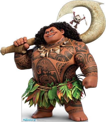 Cardboard People Maui & Kotu Life Size Cardboard Cutout Standup - Disney's Moana 2 (2024 Film) in Kuwait