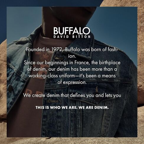 Buffalo David Bitton Men's Short Sleeve KASUM Henley, Burnout WASH Dusty Orange, Large in Saudi Arabia