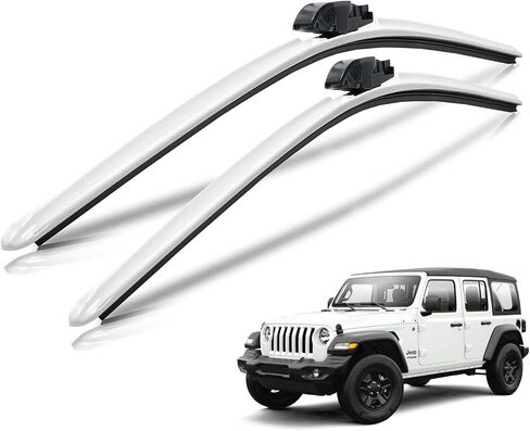 Clix Wipers - Jeep Wrangler & Gladiator (16"/16") Original Black Windshield Wiper Blades (All Wrangler & Gladiator Models), All-Weather Replacement Wipers-Set of 2, Includes Quick Clips (1997-2025) in Kuwait