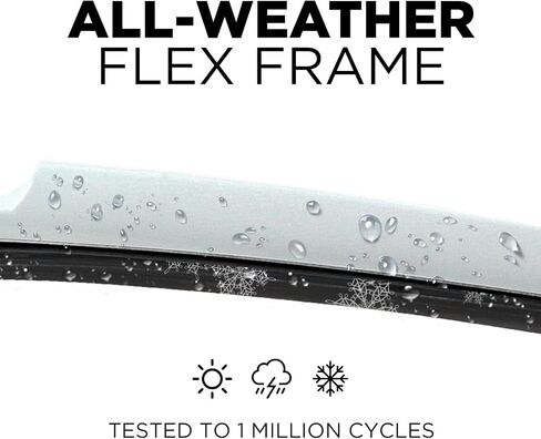 Clix Wipers - Jeep Wrangler & Gladiator (16"/16") Original Black Windshield Wiper Blades (All Wrangler & Gladiator Models), All-Weather Replacement Wipers-Set of 2, Includes Quick Clips (1997-2025) in Kuwait