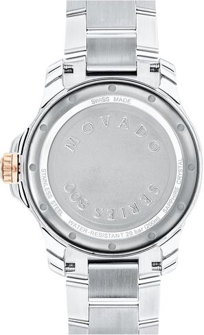 Movado Men's Series 800 Sport Stainless Watch with a Printed Index Dial, Silver/Blue (Model 2600137) in Saudi Arabia
