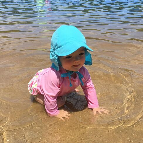i play. Toddler Flap Sun Protection Swim Hat, Navy, 2T-4T in Saudi Arabia