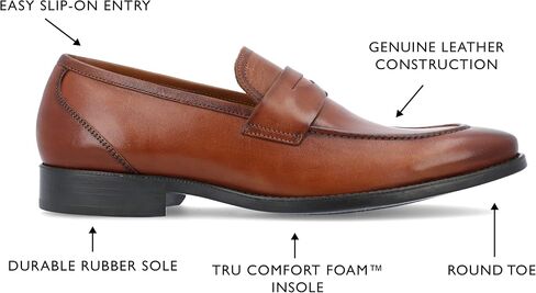 Thomas & Vine Men's Medium and Wide Width Bishop Loafers in Kuwait