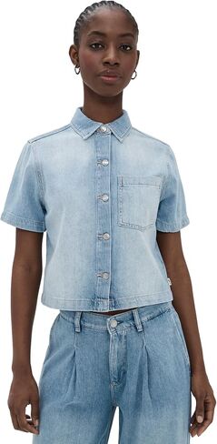DL1961 Women's DL Aura Montauk Denim Shirt in Saudi Arabia