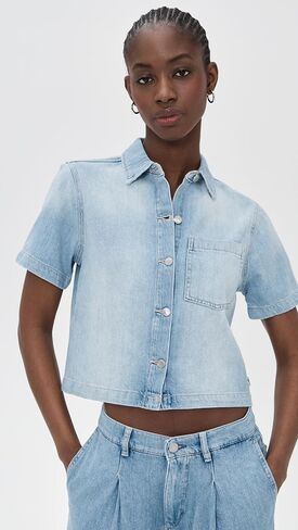 DL1961 Women's DL Aura Montauk Denim Shirt in Saudi Arabia