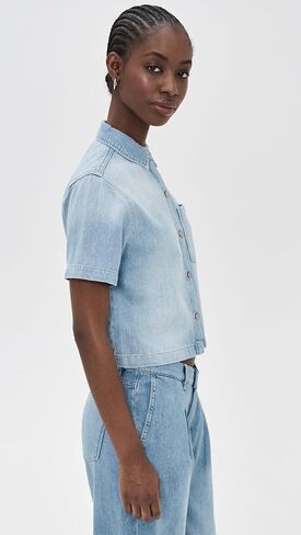 DL1961 Women's DL Aura Montauk Denim Shirt in Saudi Arabia