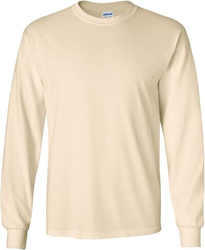 Gildan Ultra Cotton 6 oz. Long-Sleeve T-Shirt (G240) NATURAL in Saudi Arabia